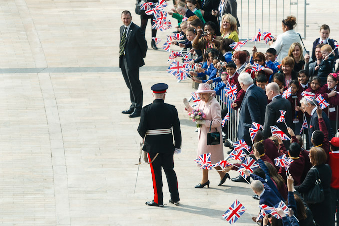 Queen Elizabeth II at MediaCity:UK